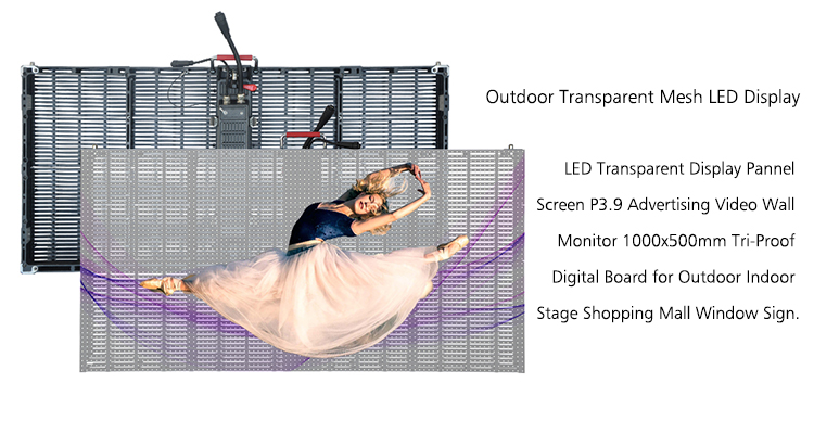 Outdoor IP65 Transparent Led Display